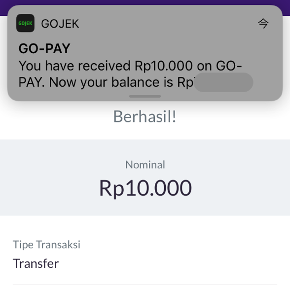 Top up go pay 11